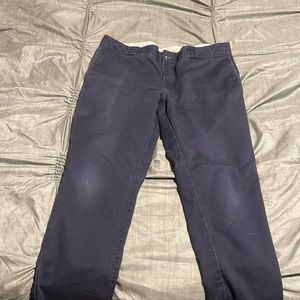 Dickies skinny straight navy pants